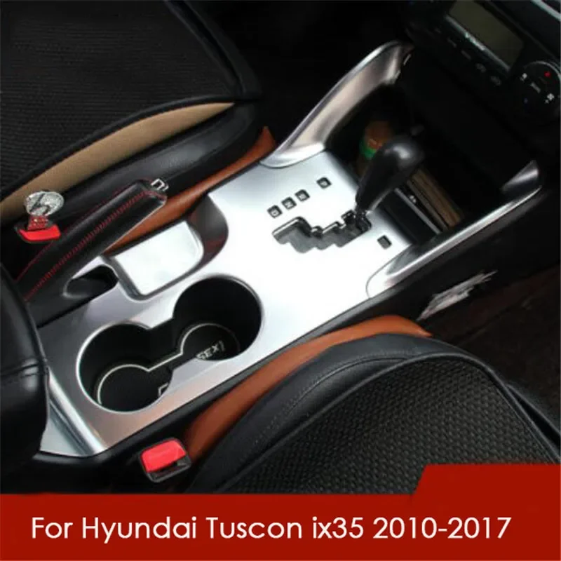 Fit for Hyundai Tuscon Ix35 2010-2017 LHD Car Styling Accessories Gearbox Transmission Gear Panel Trim Sticker Decorative Cover