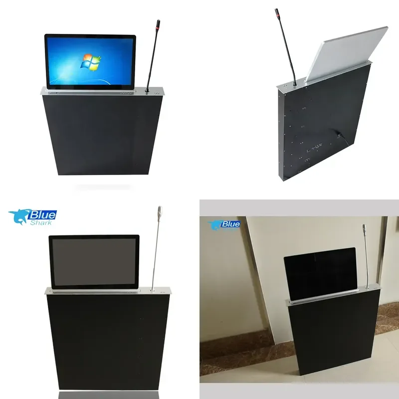 Microphone Voting Meeting Room Equipment Touch Screen Audio Video Conference System LCD For Lift Motorized