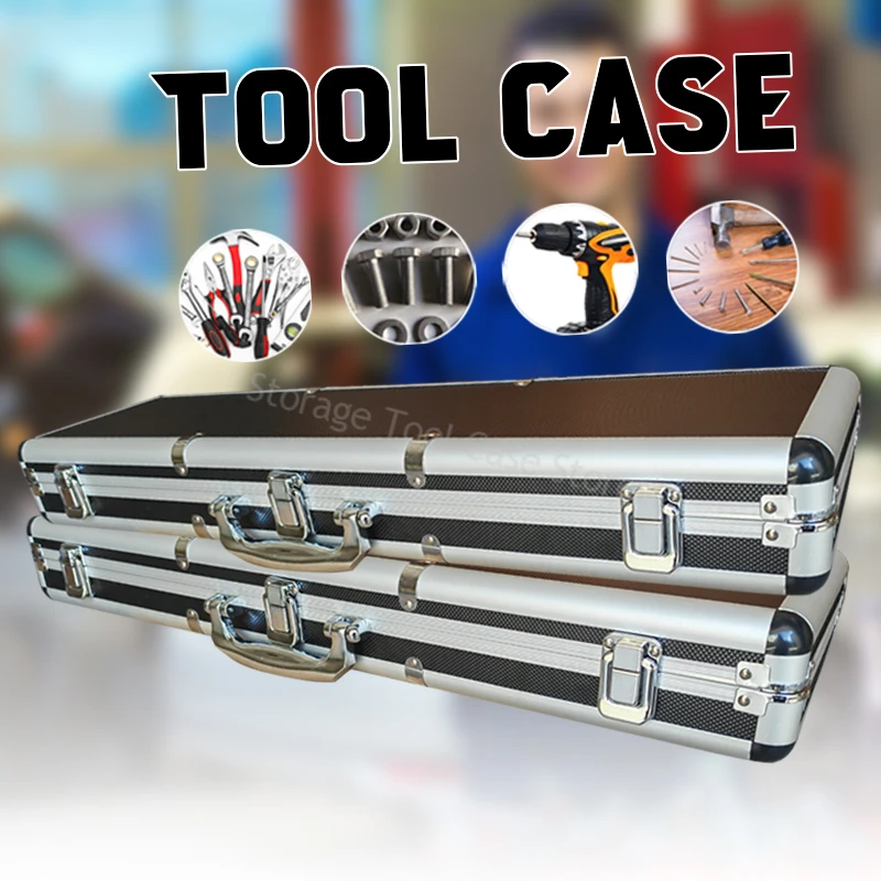 Portable Aluminum Toolbox Safety Instrument Tool Box Equipment Hard Case Storage Box Suitcase Metal Briefcase Tool Case