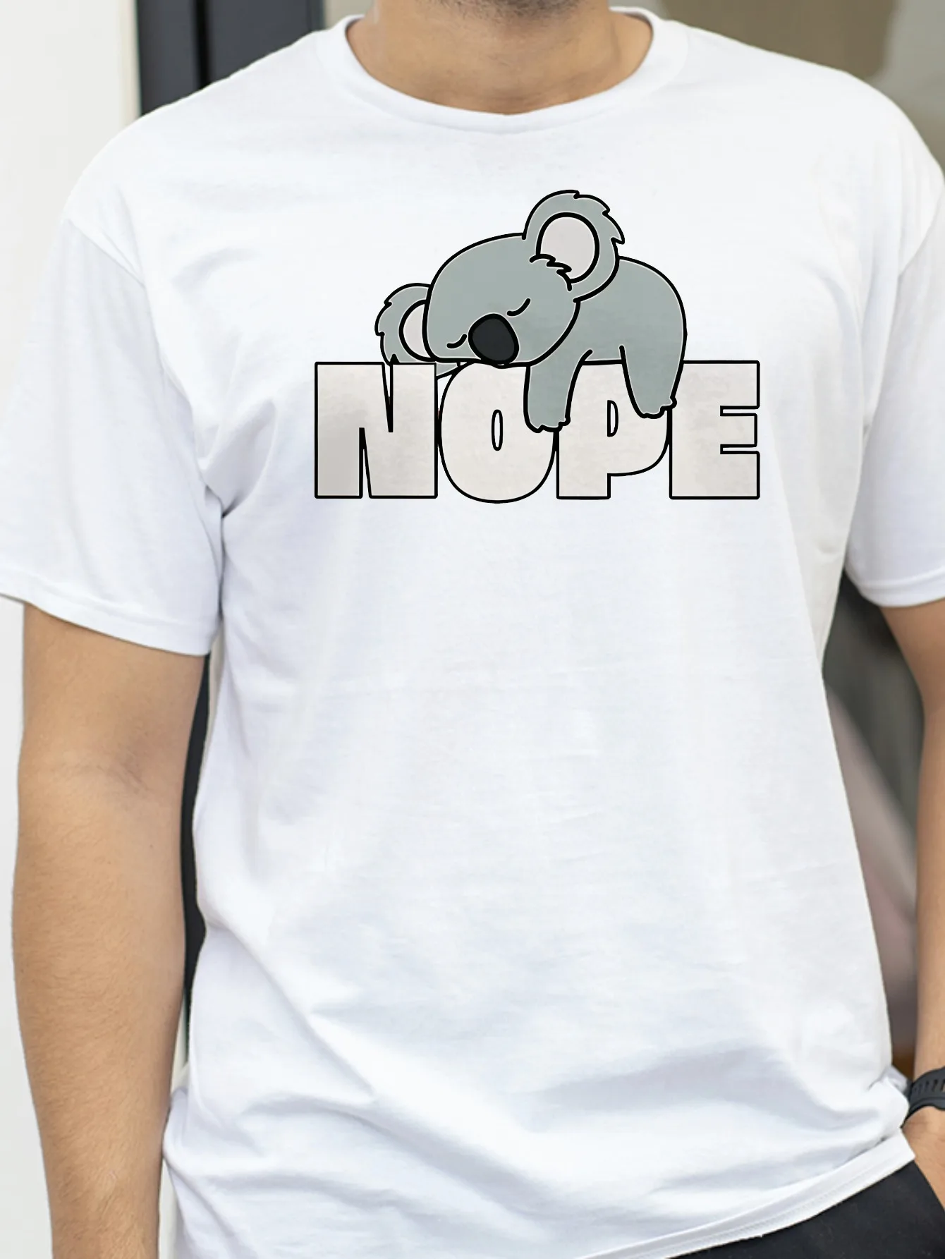 

Nope Sorry I Won'T Get Up print graphic t shirt summer Harajuku Breathable o neck tee men women fashion casual Street Style tees