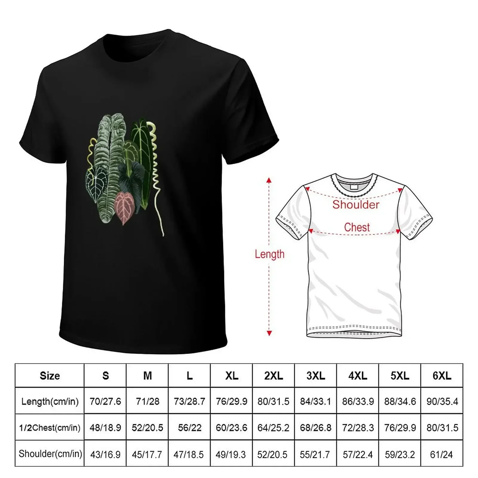 Anthuriums T-shirt kawaii clothes quick drying oversizeds t shirts for men