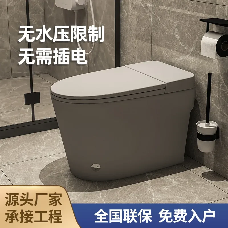 For Small Apartment Bathroom Siphon Ceramic Toilet No Water Pressure Limit Color Pulse Household Personalized Design