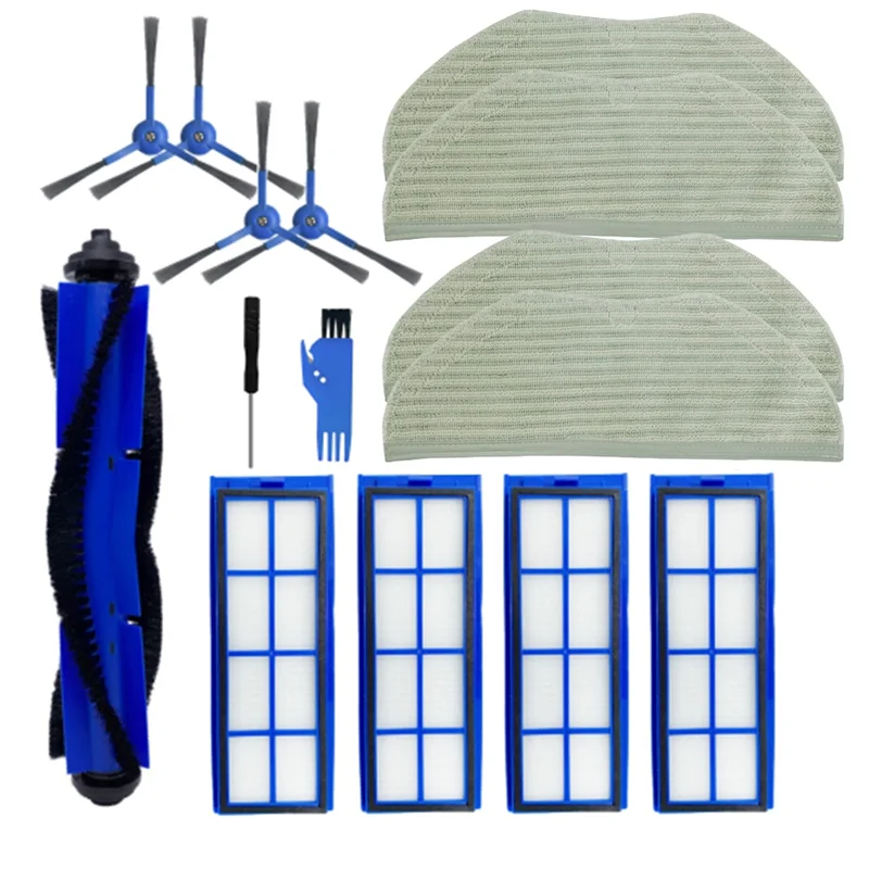 Principal escova lateral filtro mop pano escova de limpeza peças reposição acessórios para eufy robovac l70 robô aspirador-A58E