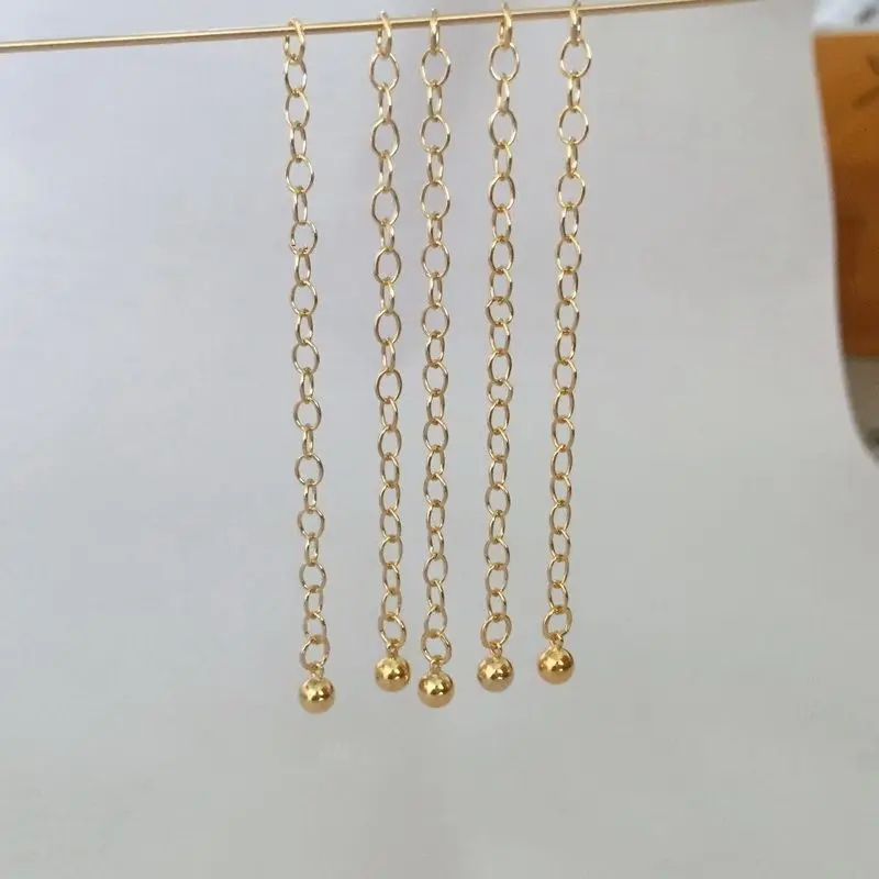 

No Fade No Rust Fashion Real 14K Gold Filled Extension Chain For Jewelry Making Necklace Gold Filled Pendant Chain