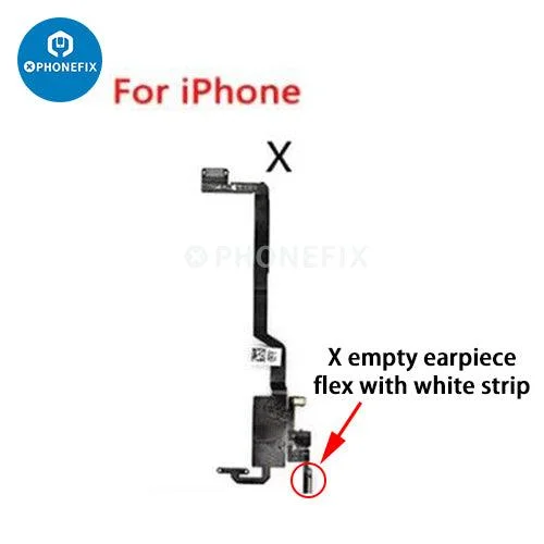 Earpiece Ear Speaker Assembly Flex Cable For iPhone X XS XR 11 12 Pro Max Earphone Proximity Light Sensor Flex Replacement Parts