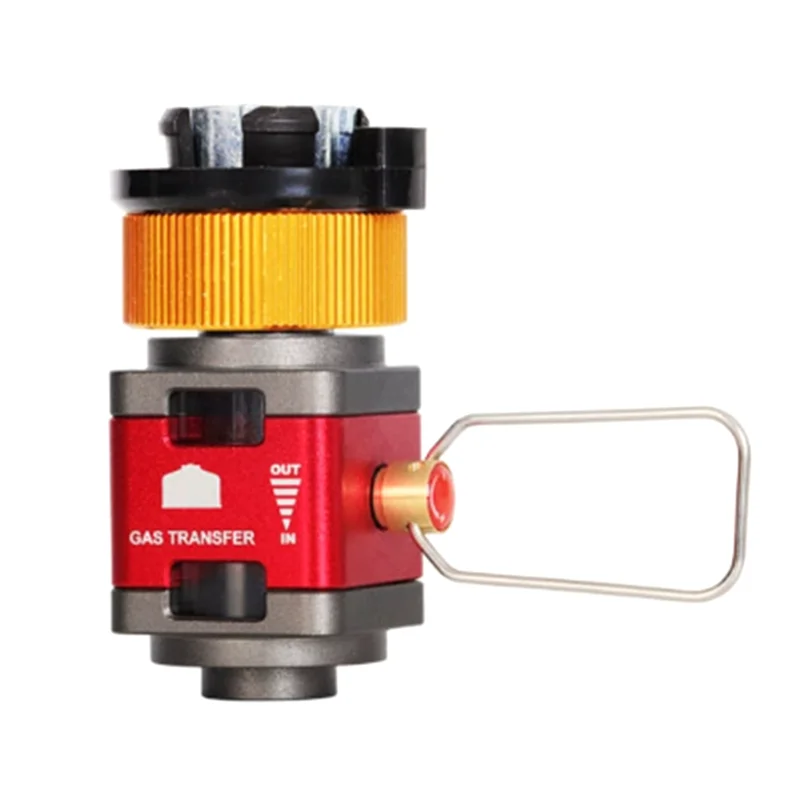 Flat Visual Gas Tank Converter Outdoor Camping Tank Gas Refill Adapter Gas Adapter Collection Valve Card-Type Converter