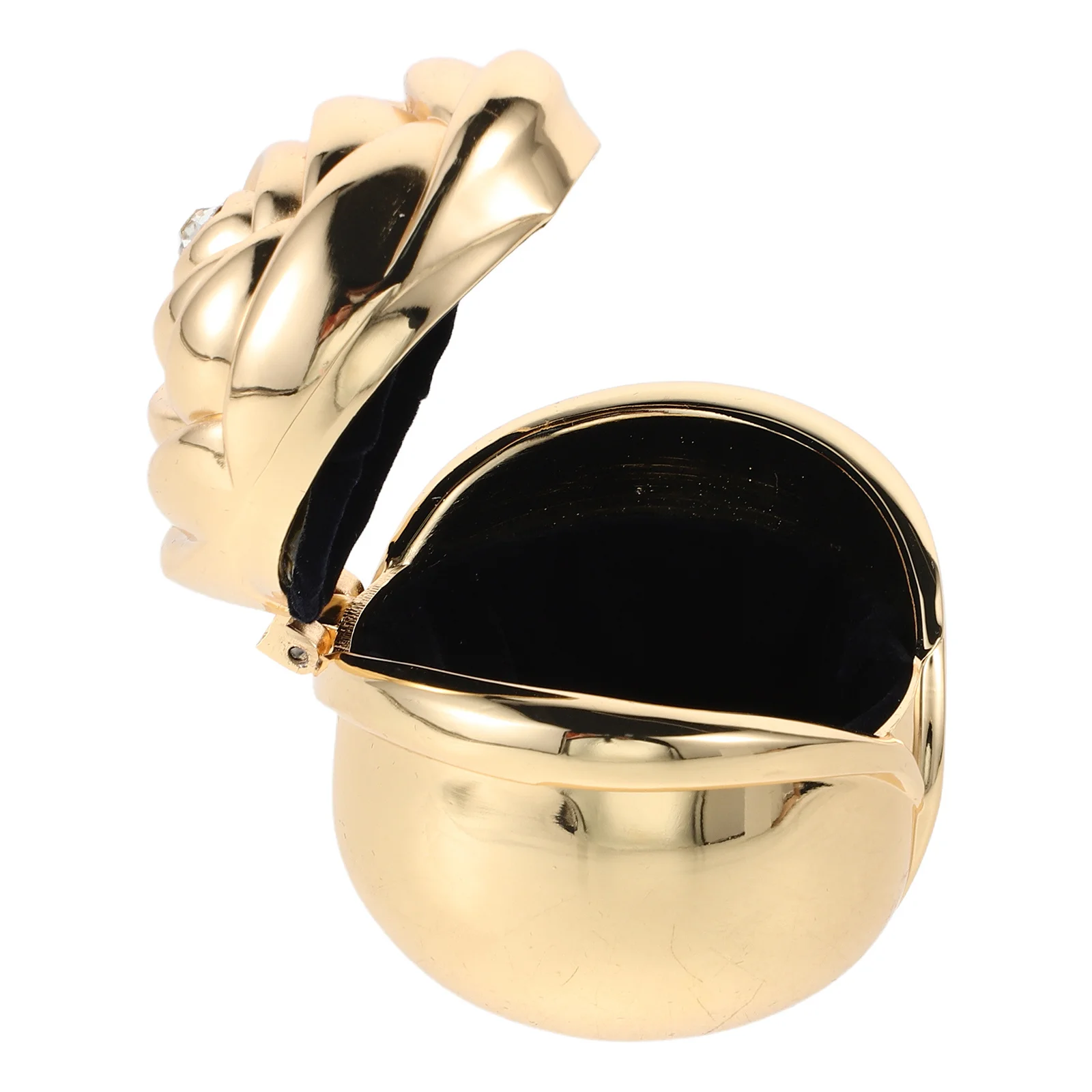 

Шкатулка для драгоценностей в форме розы, золотой держатель для обручального кольца, чехол для свадьбы, Дня святого Валентина, шкатулка для драгоценностей с одной розой