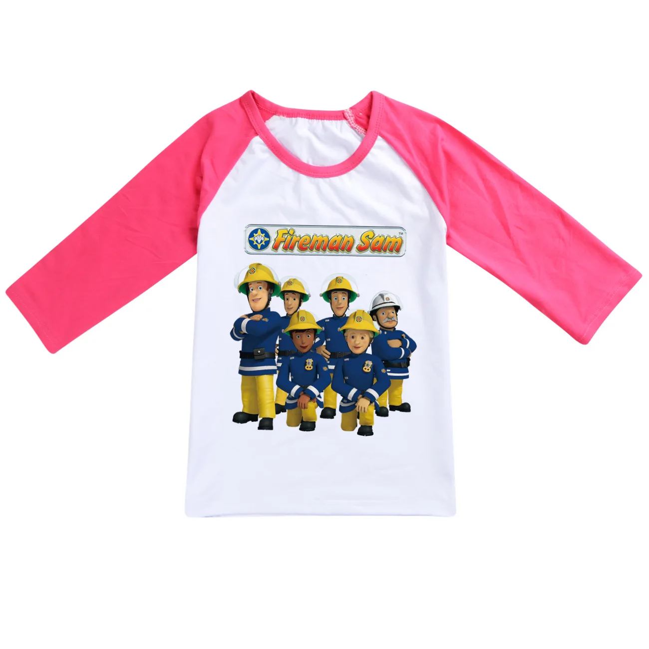 FIREMAN SAM T Shirt Baby Girls Cartoon Casual Tops Kids Long Sleeve Tops Toddler Boy Casual Tee Children\'s Clothing