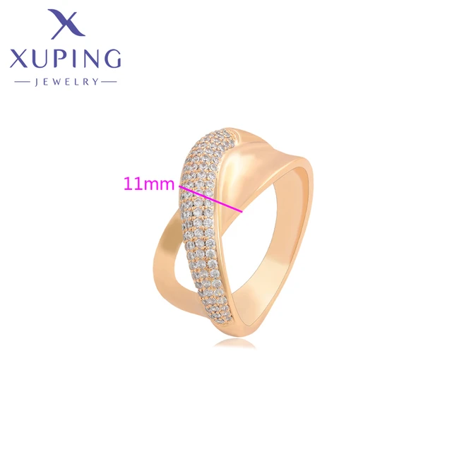 Xuping anillo De Color Dorado Para Mujer Joyeria Popular Y Elegante A00918375 Anillos AliExpress