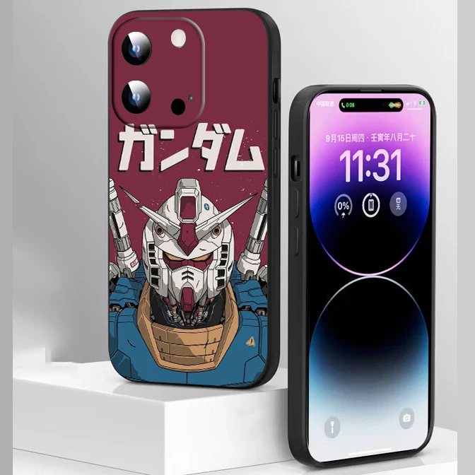 CR21 Cartoon Gundam Soft Silicone Case for Huawei P10 20 30 Lite 2018 P Smart S Z Pro 2019 2021 Y8S Y9S