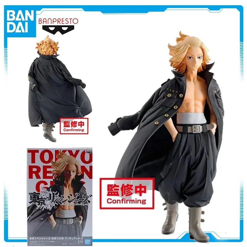 Em estoque original genuíno tokyo revengres mikey manjiro sano bandai anime modelo brinquedos figura de ação presentes ornamentos meninos crianças wy