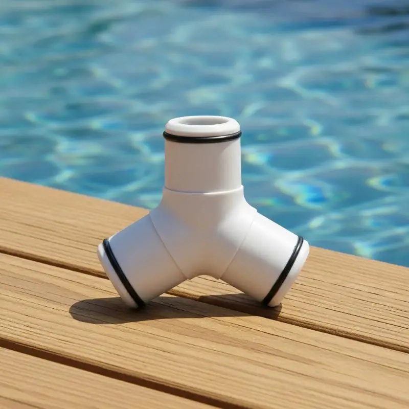 Pool Hose Adapter 32mm Three-Way Crack Resistant ABS Connector Suitable for Intex  Pool Maintenance