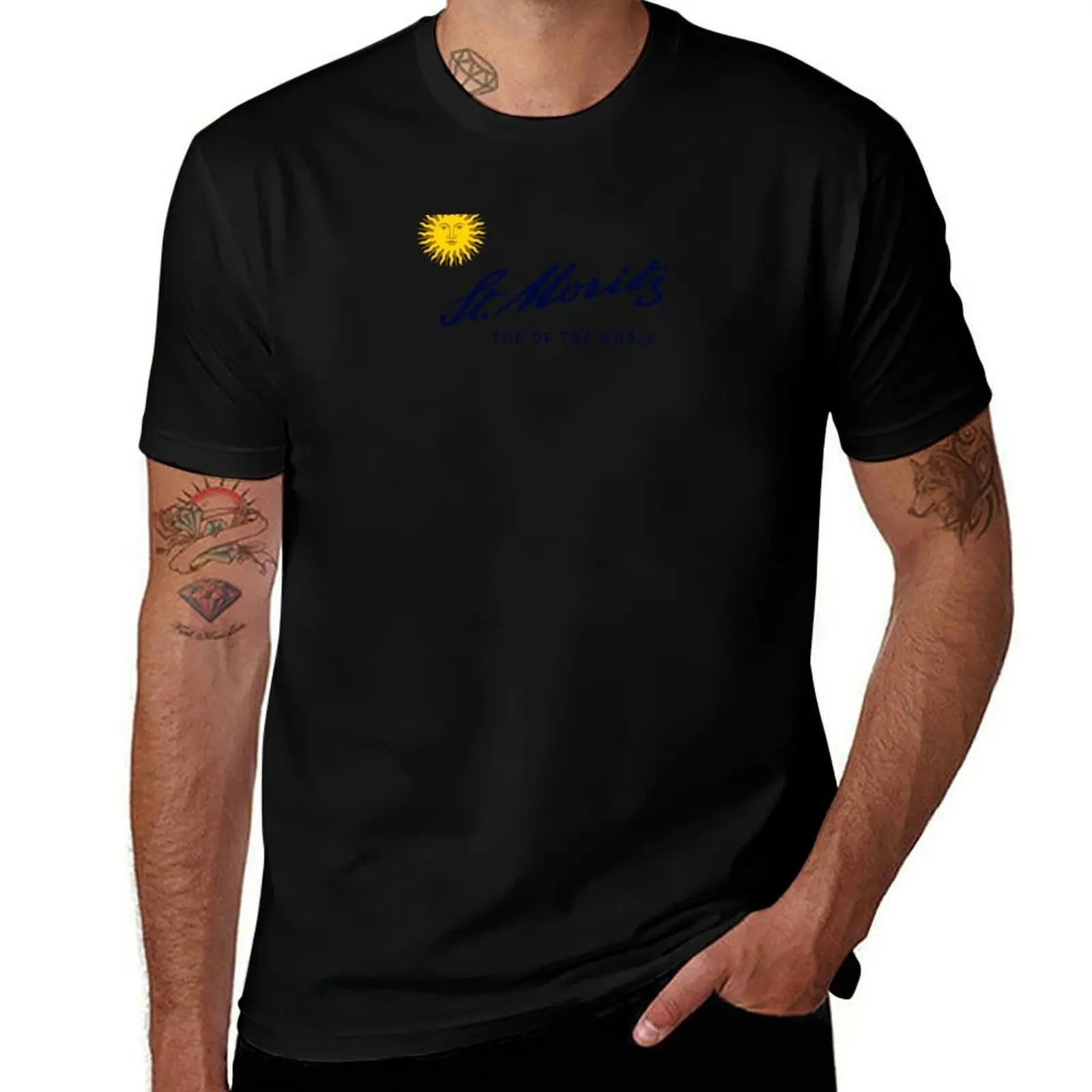 

St. Moritz - Top of the World T-Shirt summer top Aesthetic clothing luxury t-shirt heavyweight t shirts for men
