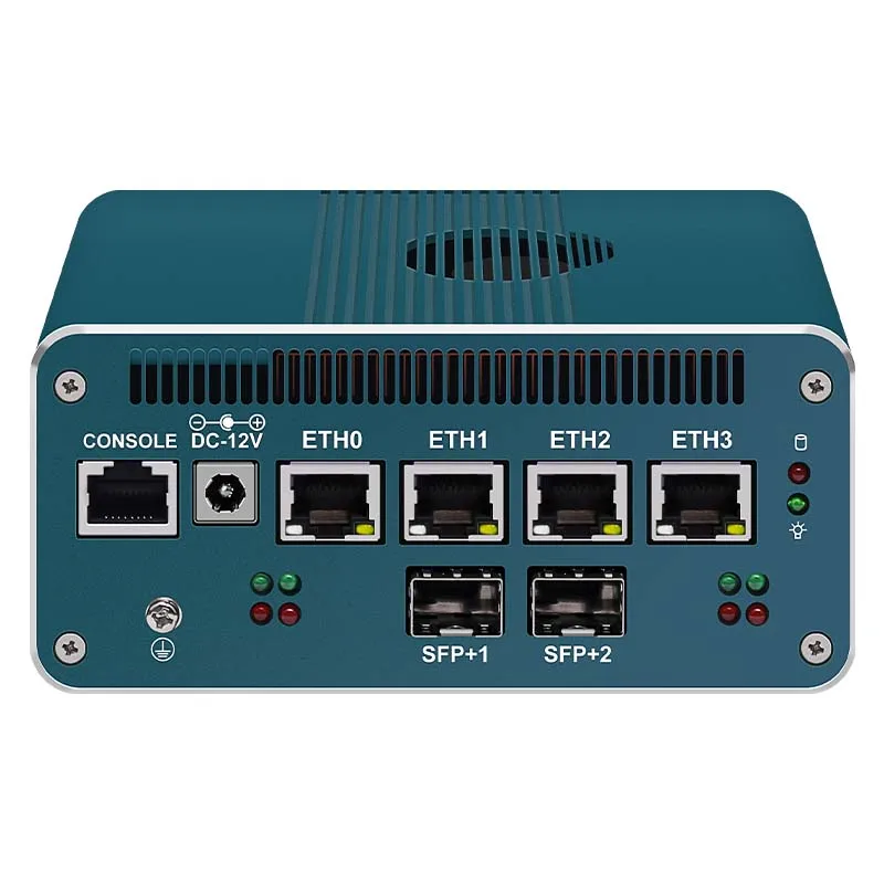 コンパクトソリッドミニPC Intel i5-1250P 1235U/i3-1215U/8505、2x10G SFP+ & 8x2.5G LAN、ファイアウォールサーバールーター産業用コンピュータ