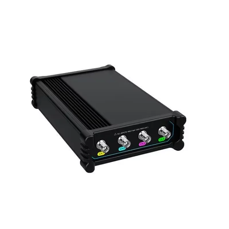 Portable USB Virtual Oscilloscope VTO2004 for Android Devices with Split Screen Real-Time Waveform Analysis and PC-Free