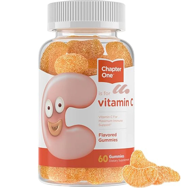 Adult and Children's Vitamin C Gummies (60 Flavors of Gummies) Certified Jewish Gummies Vitamin C Chewable Vitamin Gummies