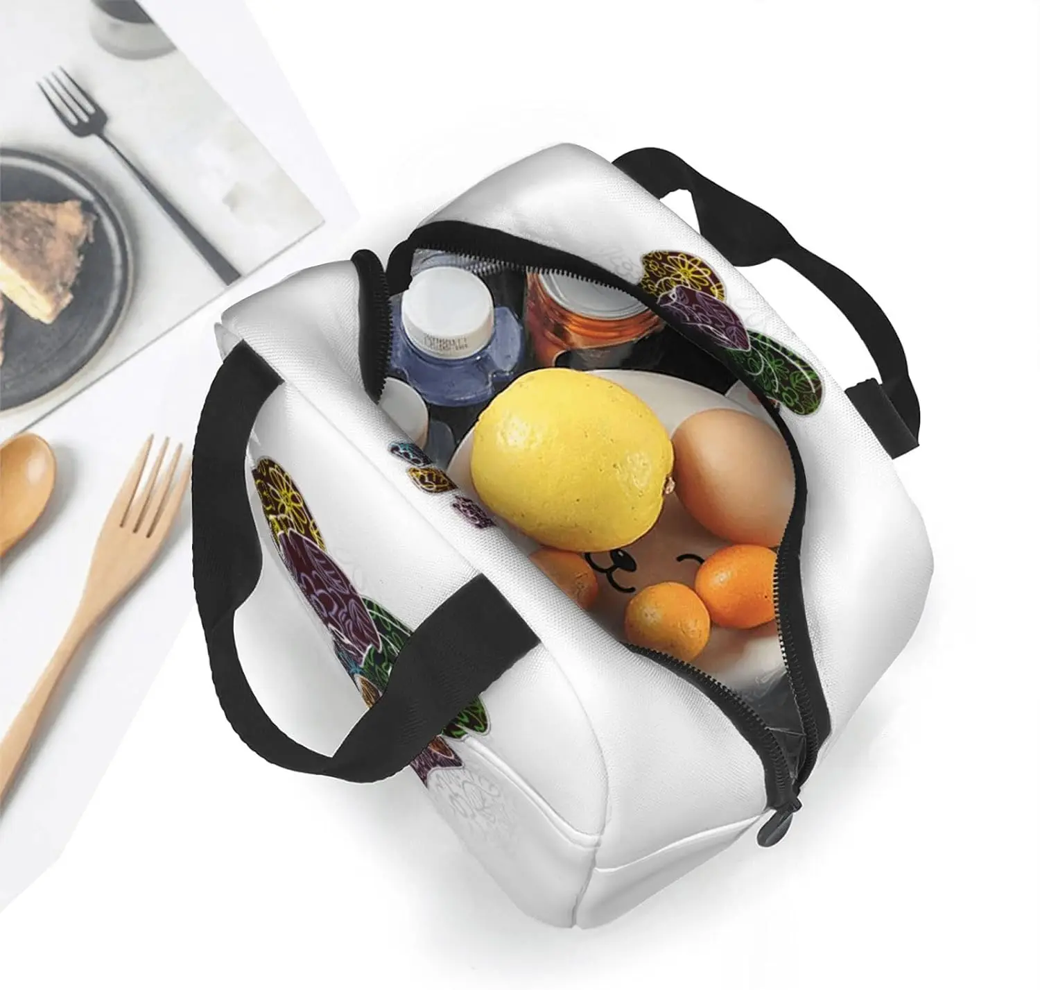 حقيبة غداء للنساء والرجال، صندوق غداء معزول للبالغين - حقيبة غداء متينة قابلة لإعادة الاستخدام، صندوق غداء مانع للتسرب، صغير ومحمول