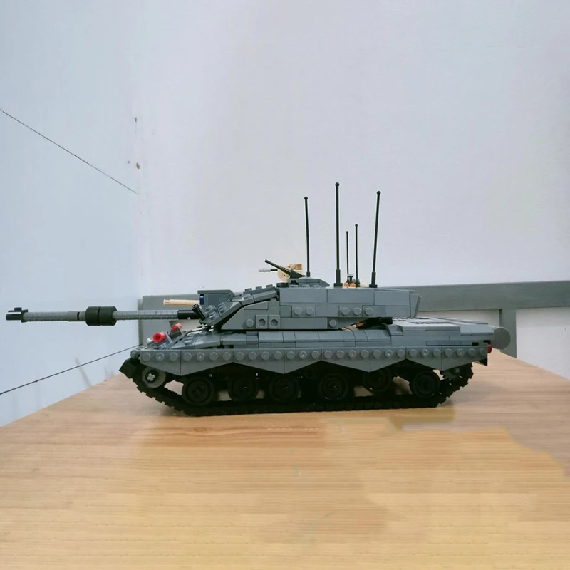 1049 قطعة نماذج عسكرية تشالنجر 2 MBT مفصلة Moc لتقوم بها بنفسك التعليم اللبنات ألعاب عيد ميلاد هدية لعشاق العسكرية