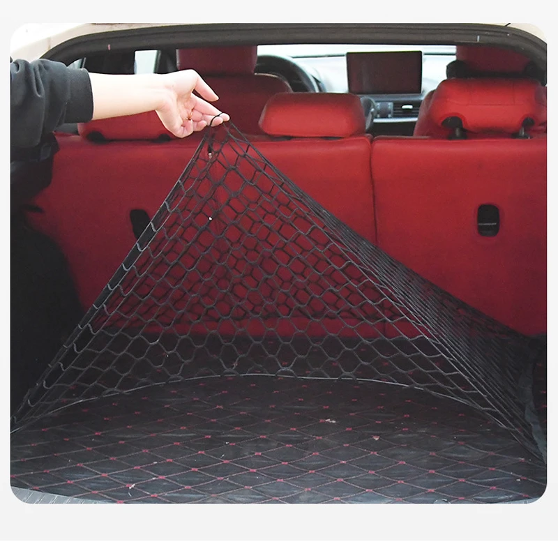 Car Trunk Nets Fit For GAC Trumpchi GS3 2017~2025 2024 Nylon Rubber Luggage Organizer Storage Cargo Bag Elastic Auto Accessories