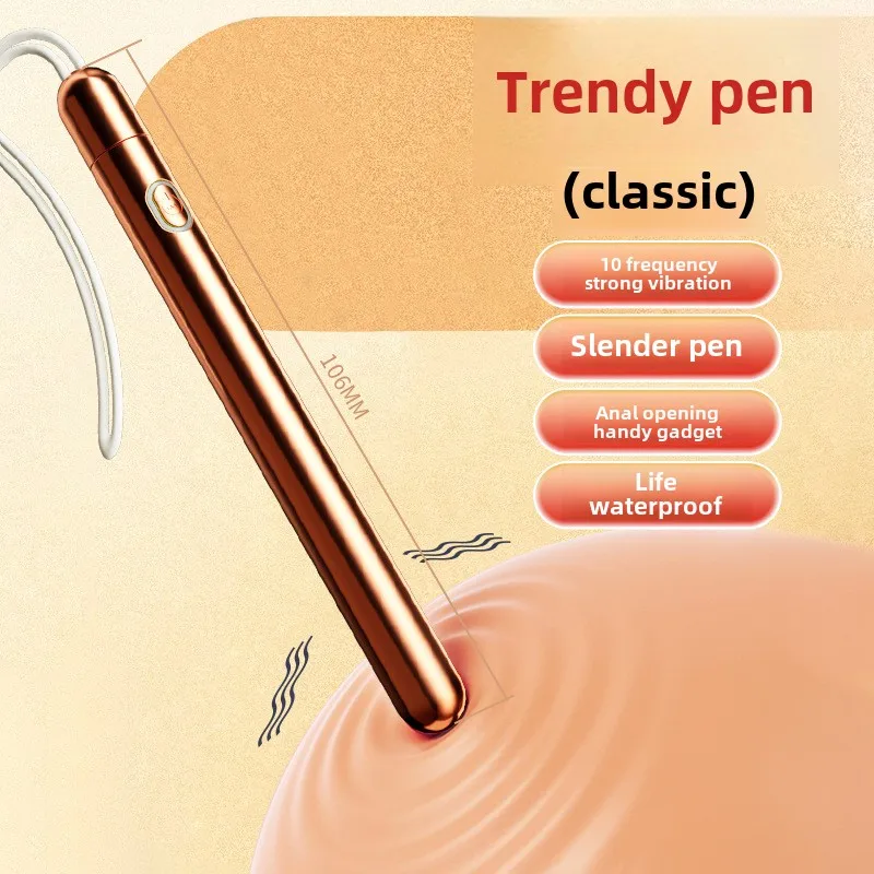 Close-up of portable massager detail with smooth silicone finish and discreet self-care design