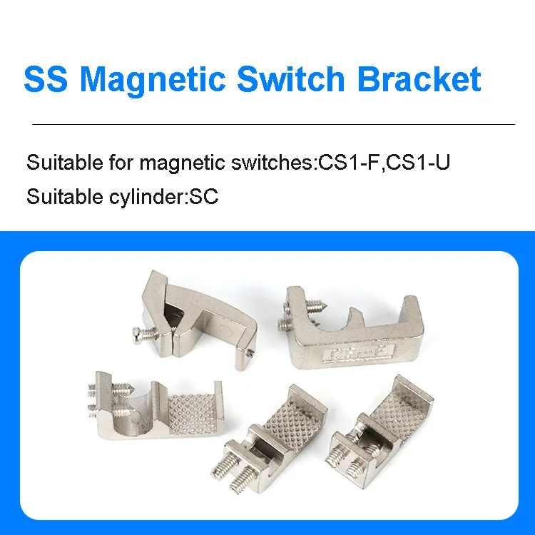 SC/SI Zylinder-Magnetschalter-Halterung Pneumatische Luftzylinder-Sensor-Befestigungshalterung für Magnetsensor-Schalter CS1-F/U CMSG DMSG – Detail 5
