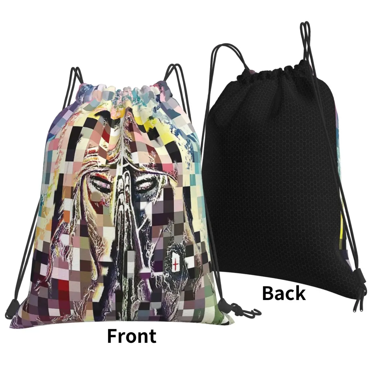 Prayer Backpacks Portable Drawstring Bags Sports Bag Book Bags for Man Woman School