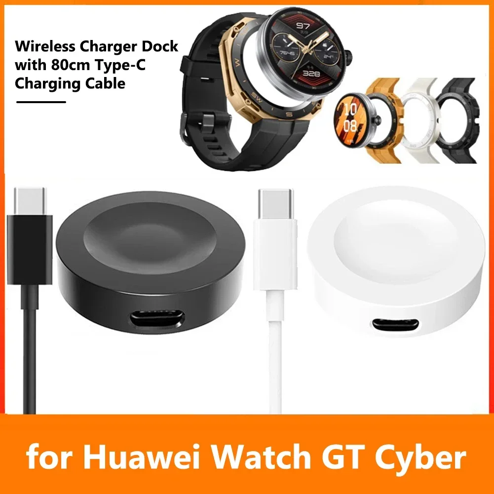 Cable de carga USB para Huawei Watch 3 4 5 GT2 GT3 GR4 Pro GT Runner Watch D soporte de base inalámbrico cargador de reloj magnético de energía