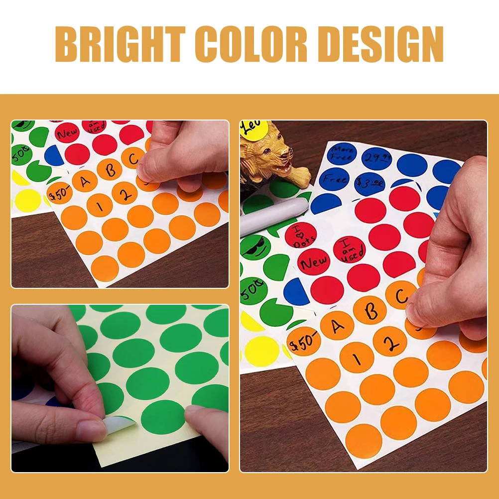 

Colored Dot Round Color Coding Labels For School Office Home Organization Small Round Adhesive Dots Classification