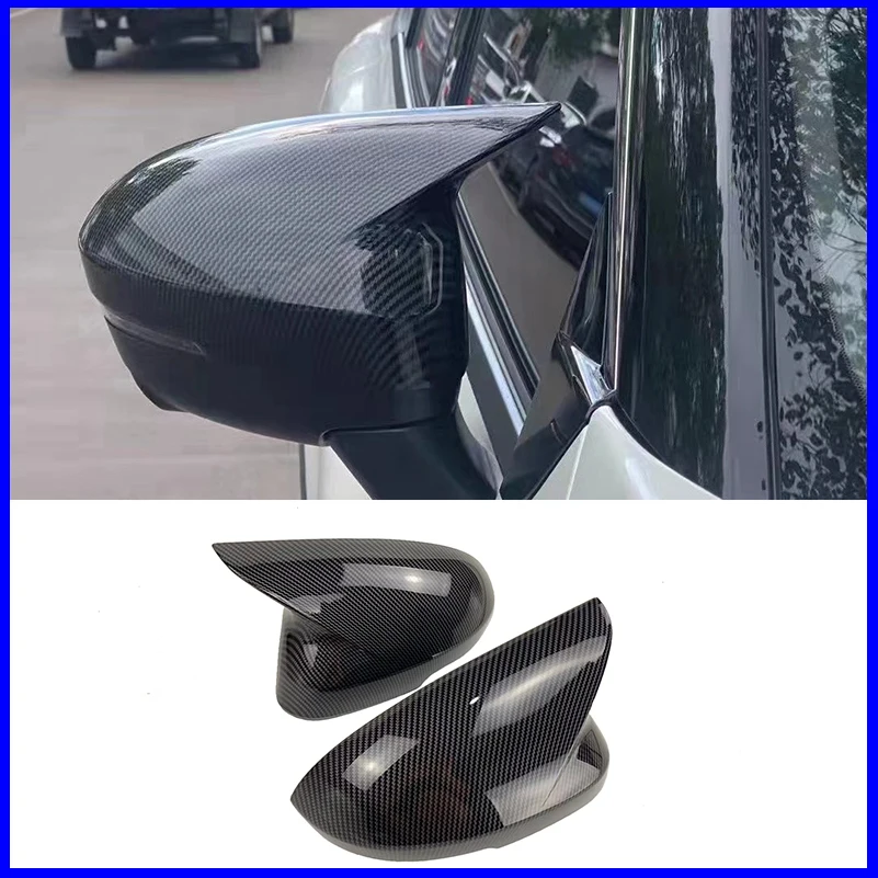 Car Styling For Nissan Qashqai J12 2021 2022 Rearview Mirror Cover Sticker Trim With Horn Decorate Auto Parts Accessories