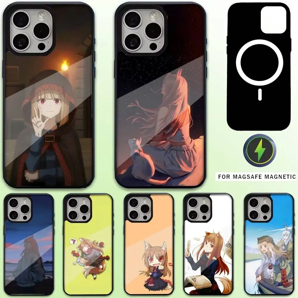 

M-Merchant Meets the Wise W-Wolf Phone Case For iPhone17,16,15,14,13,12,11 Plus,Pro Max Magnetic For Magsafe Wireless Charging