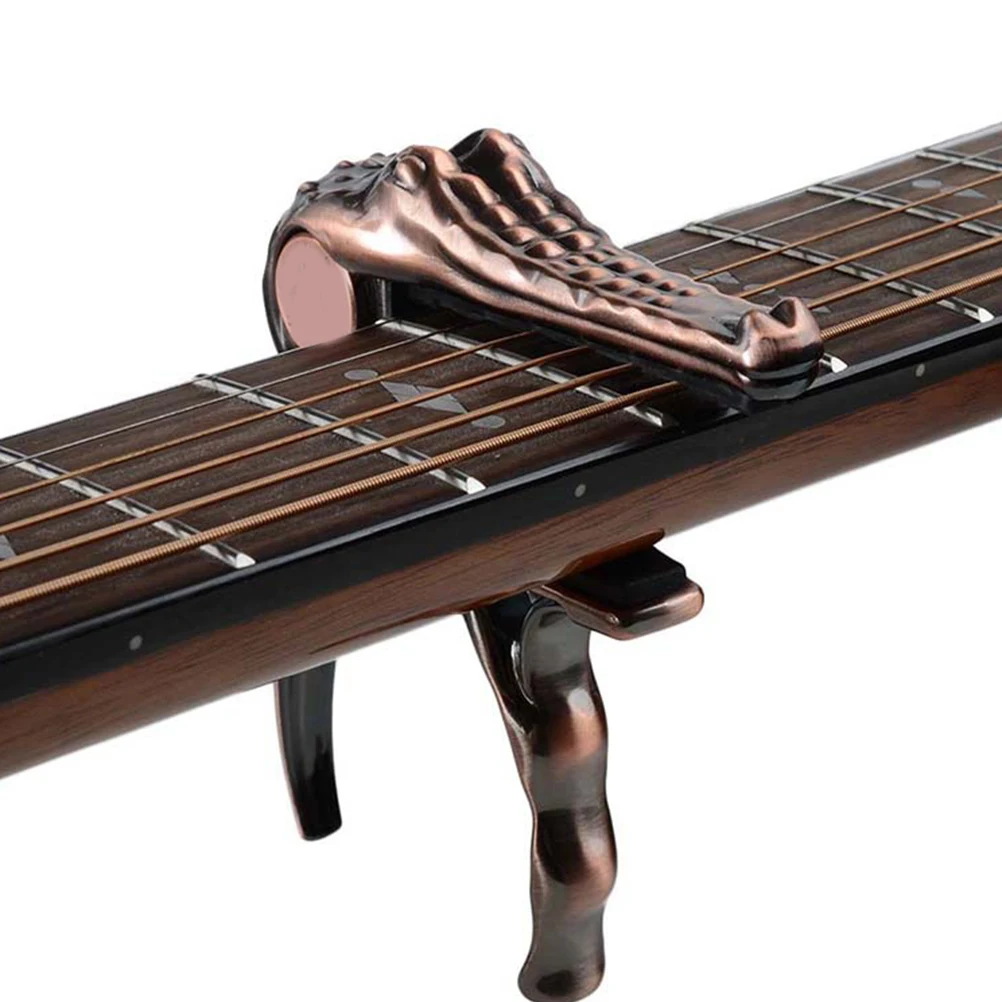 

Professional Metal Guitar Capo Lightweight Durable Functional String Instrument Accessory Perfect Sound Intonation Fret Tuning
