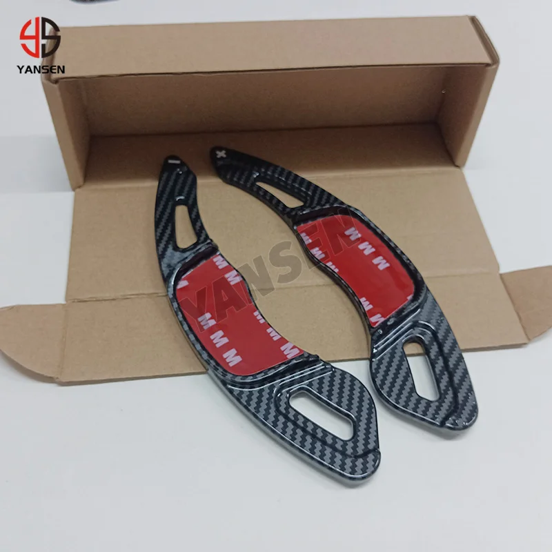 For Golf7 Gti Glof 7.5 Paddle Shifter Steering Wheel ABS Carbon Fiber Sticker Performance Accessories