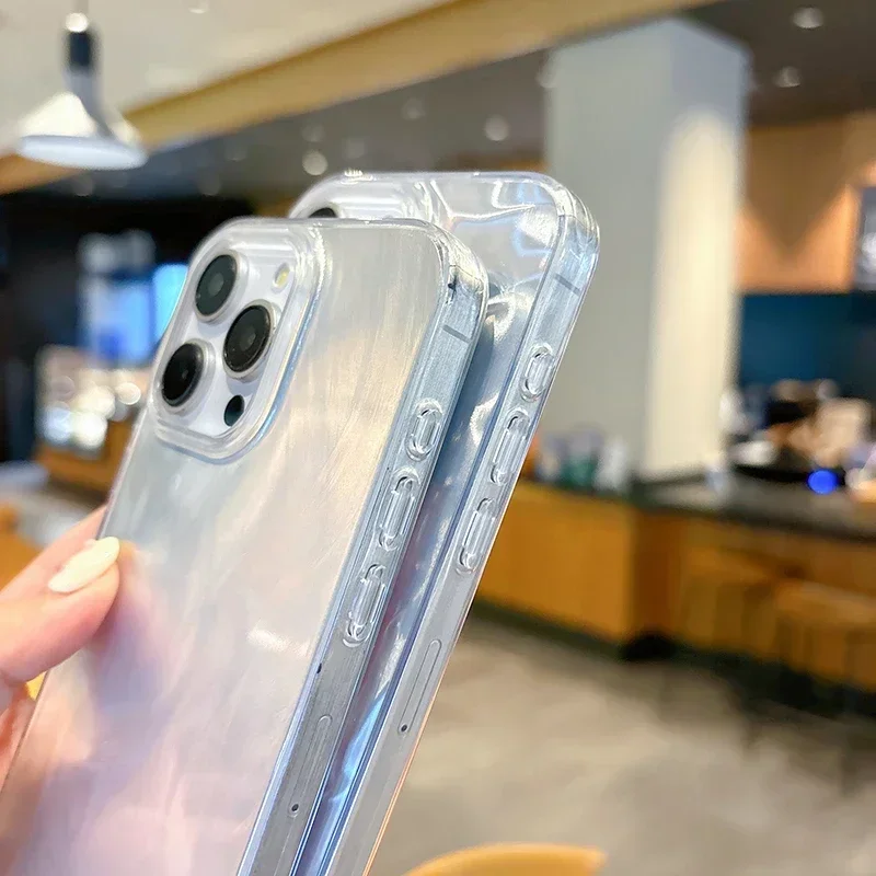 Exquisite Silicone Case for iPhone 16 Pro Case iPhone 17 15 Pro Max Plus All-inclusive Girl Fashion Phone Case Cover