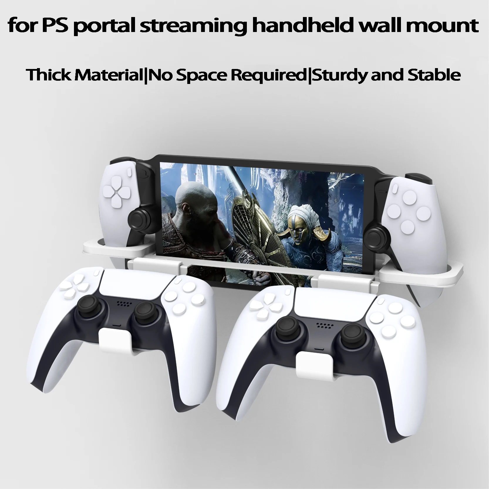 

Metal Wall Mount For PS5 Portal Hanger Simply Designed Stand Storage Bracket for Gaming Console Organization