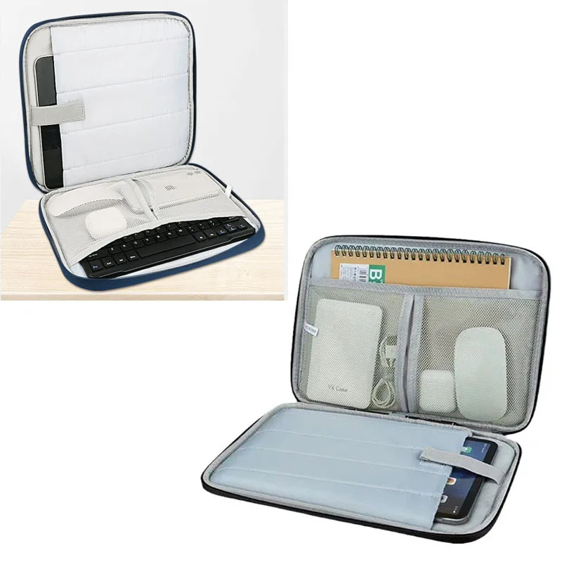 for Chuwi Hi10 Max Tablet Bag Carry Case Shockproof Waterproof Sleeve Handle Zip Pouch Storage Pocket for Cable Mouse Keyboard