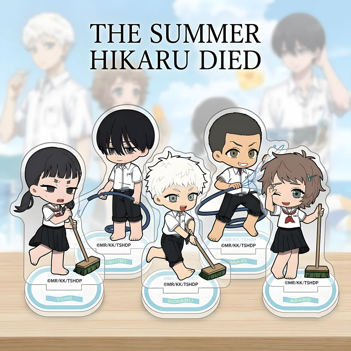 Anime The Summer Hikaru Died 10cm New Acrylic Stand Hik Yos Valentine Gift Study Desk Rack Horror Anime Decor keychain