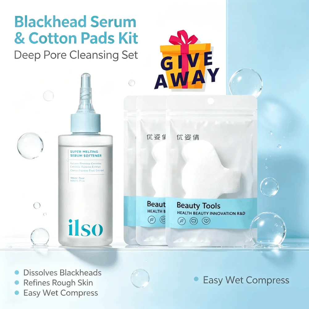 Ilso Pore Cleansing Liquid 150ml Dissolve Blackheads Whiteheads Oil Control Non-irritating Plant Soothing Serum for Daily Care