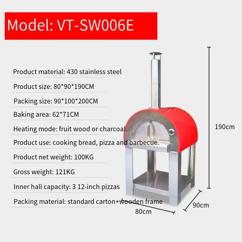 Best Price Woodfire Commercial Pizza Oven Outdoor Wood Fired Pizza Oven Garden Pizza Oven for Sale