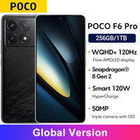 POCO F6 Pro Snapdragon 8 Gen 2 Global Version Smartphone 6.67” WQHD+ 120Hz Flow AMOLED display 120W HyperCharge 5000mAh battery