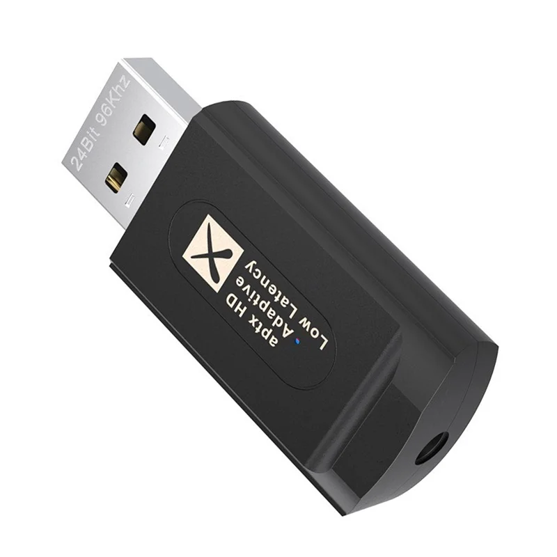 QCC3040 24 бит 96 кГц KB9P Bluetooth 5,2 аудио передатчик с микрофоном AptX LL HD Адаптивная низкая Lantency 3,5 мм Aux для ТВ ПК