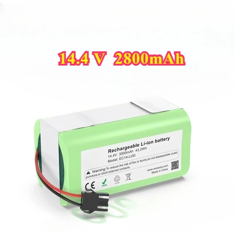 2800mAh 14.4V Battery For Ecovacs Deebot Eufy RoboVac 11S,N79S N79 DN622 Conga 990 995 1090 1190 1790 Vacuum Cleaner