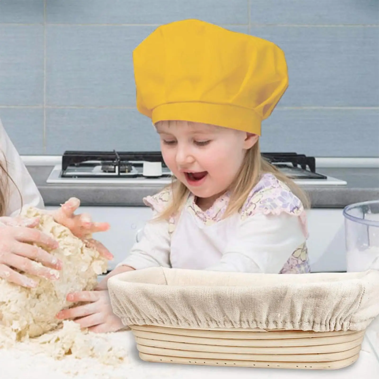 Cesta para probar pan, cuenco ovalado de ratán para probar la masa fermentada, herramientas para hacer pan, Bannetons de masa, cesta para pan casera