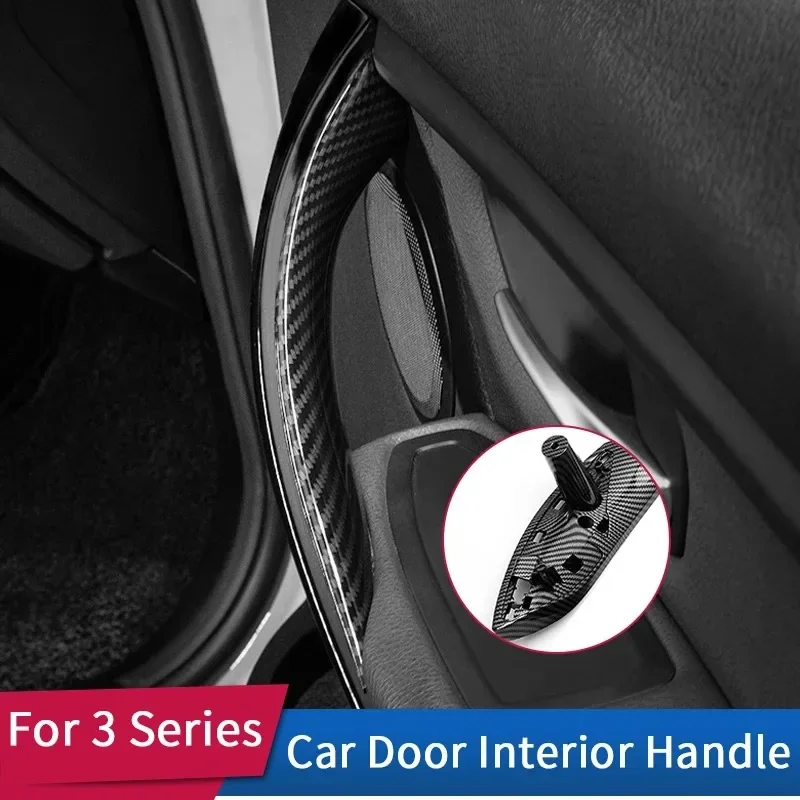 

Carbon Fiber Pattern Car Interior Door Handle Set Replacement For BMW 3 3GT 4 Series F30 F80 F31 F32 F33 F34 F35 F36