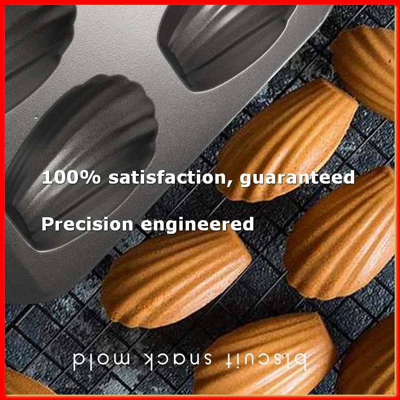 2 Packs Non-Stick Madeleine Pot, Baking Mold 12 with Shell Cake Baking Tray Chocolate Non-Stick-A09G