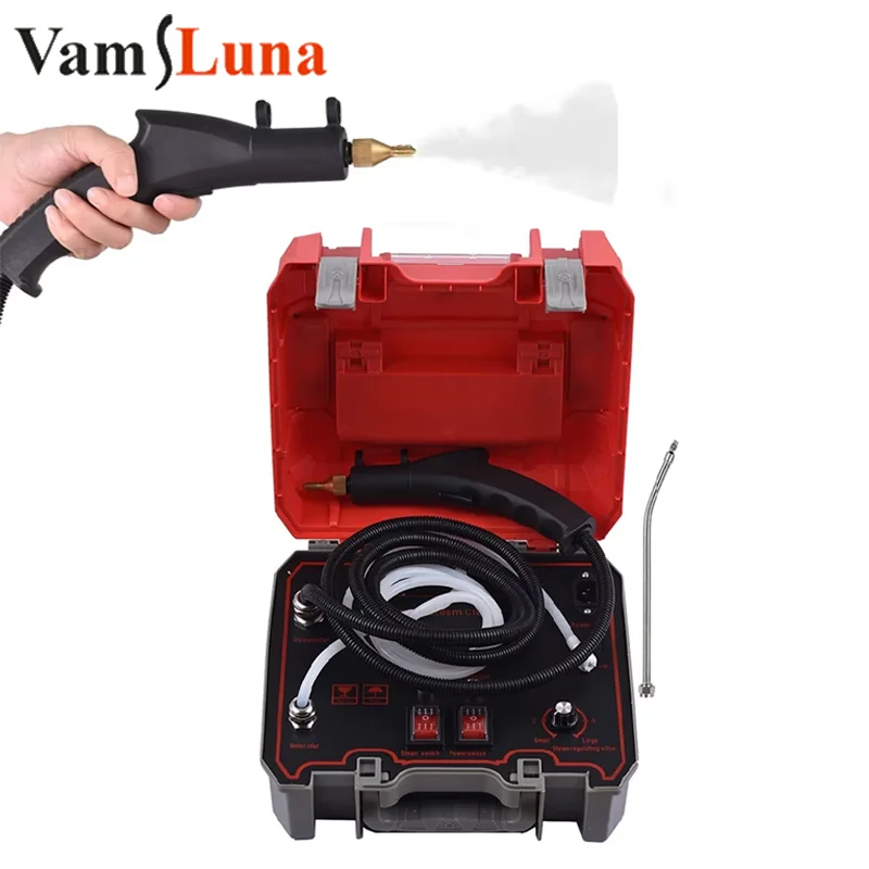 2500W Professional Steam Cleaner - High Pressure Steamer for Home & Car Cleaning | Multi-Surface Sanitizing with Adjustable