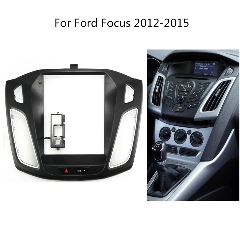 

9.7" Big VERTICAL Screen Auto Stereo Frame Kit For Ford Focus 2012-2015 Car Interior Front Dash Center Facia Cable Canbus