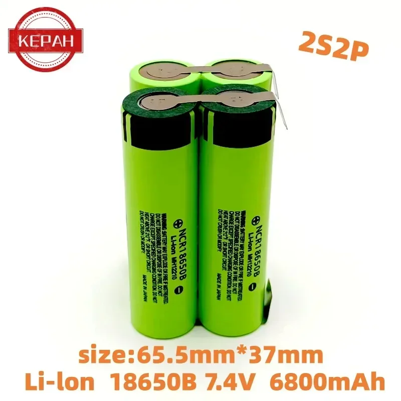 Destornillador eléctrico recargable con batería de li-lon, taladro eléctrico 2S2P, 3S1P3S2P, 4S1P, 5S1P, 5S2P, 3400mAh ~ 6800mAh, 18650, 7,4 V ~ 25,2 V