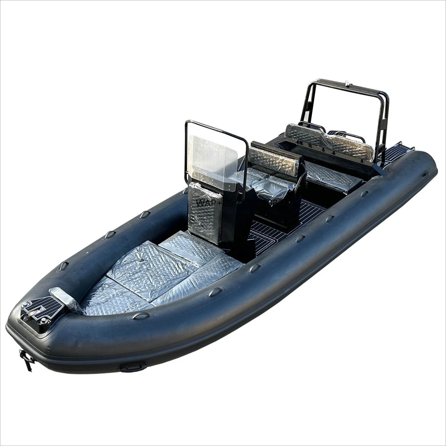 Sport Aluminum 20ft Ocean Master Aluminum Rhib600 PVC/Hypalon Orca Inflatable Boats