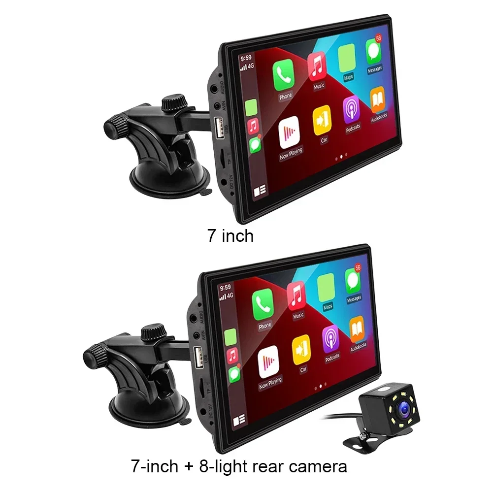 

Bileeko 7.0 Inch Carplay Auto Radio Bluetooth MP5 Player WiFi FM Radio LED Camera Car Monitor HD Display Multimedia Video Player