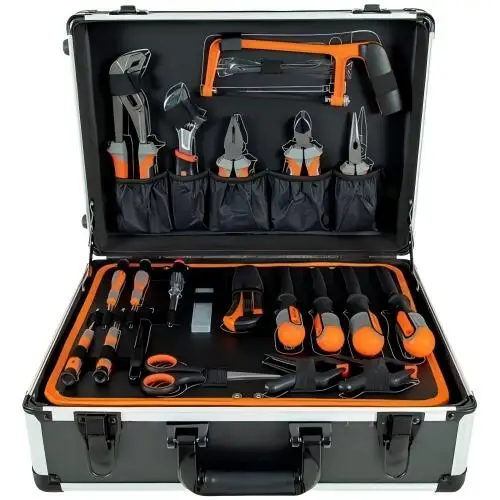 New Arrival 186PCS CRV Hand Tool Set Screwdriver Pliers Wrench Socket Set Trolley Case Tool Kit Mechanic Tool Set